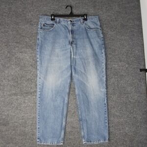 LL Bean Classic Fit Jeans Mens 38x29 Blue Denim Cotton Outdoors Rugged